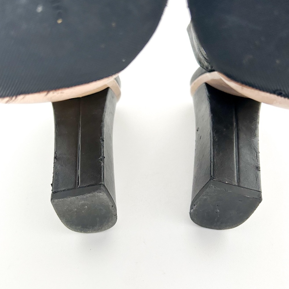Gucci Marmont GG Logo High Block Heel Ankle Strap Sandals Black Leather EU 39.5 - Picture 8 of 10
